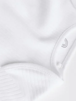 Blanc - Manches longues Rib Bébé Body 5 Pack