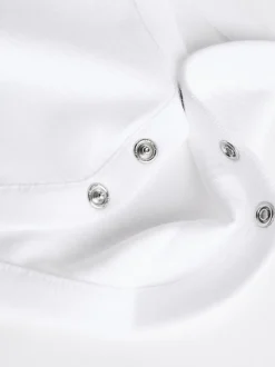 Blanc - Manches longues Rib Bébé Body 5 Pack