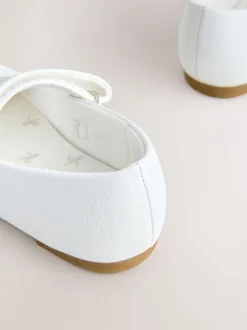 Blanc - Mary Jane Fermeture par contact Occasion Chaussures