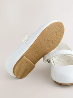 Blanc - Mary Jane Fermeture par contact Occasion Chaussures