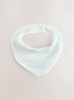 Blanc - Muslin Baby Dribble BIBS 3 Pack