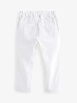 Blanc - Pantalon chino extensible (3mois-7ans)
