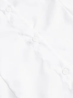 Blanc - Paquet de 2 blouses scolaires à manches trois quarts (3-17ans)