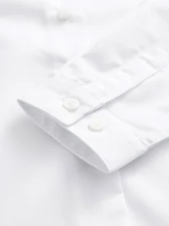 Blanc - Paquet de 2 chemises d'école à manches longues (3-18ans)