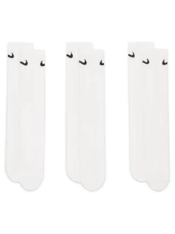 Blanc - Paquet de chaussettes légères Nike Everyday 3