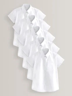 Blanc - 5{Paquet de chemises scolaires Manches courtes (3-18ans)