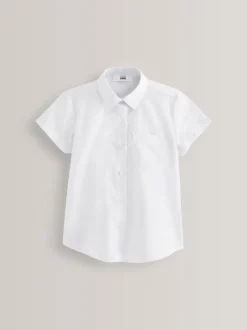 Blanc - 2{Paquet de chemises scolaires Manches courtes (3-18ans)