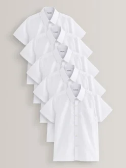 Blanc - 5{Paquet de chemises scolaires Manches courtes (3-17ans)