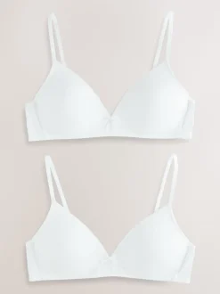 Blanc - Paquet de soutiens-gorge d'entraînement 2