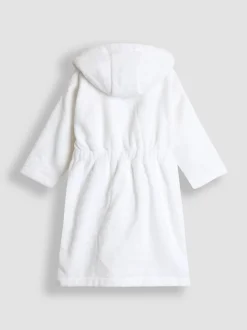 Blanc - Peignoir de bain JoJo Maman Bébé en tissu éponge