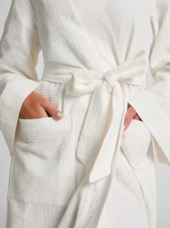 Blanc - Peignoir Hunkemöller gaufré blanc