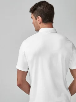 Blanc - Polo à manches courtes