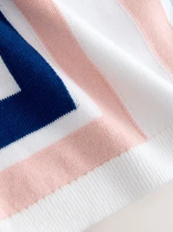 Blanc - Polos à col zippé en coton 100% (3mths-7yrs)