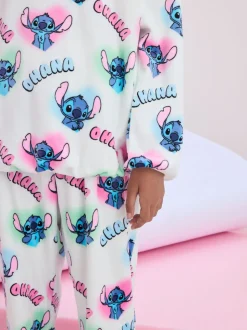 Blanc - Pyjama Lilo & Stitch en polaire confortable (3-16ans)