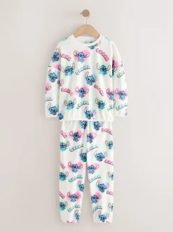 Blanc - Pyjama Lilo & Stitch en polaire confortable (3-16ans)