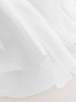 Blanc - Robe Nœud pour Fille Fleurie (3mths-16yrs)