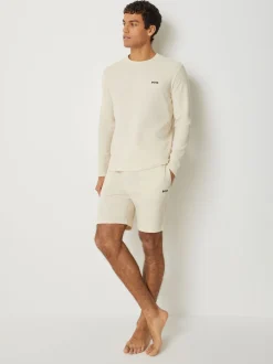 Blanc - Short gaufré BOSS