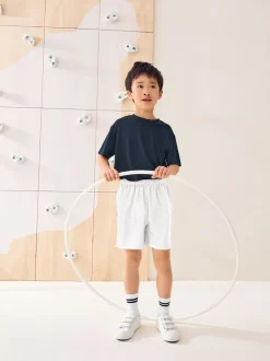 Blanc - Shorts de sport (3-16ans)