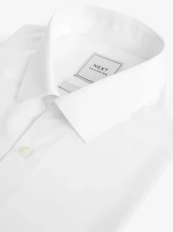 Blanc - Skinny Fit (Skinny Fit) - Chemises intelligentes faciles d’entretien à poignets simples