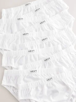 Blanc - Slip en coton 100% 10 Paquet (1.5-16ans)