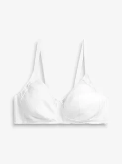 Blanc - Soutien-gorge confort ultime en coton sans armatures OH Total Support