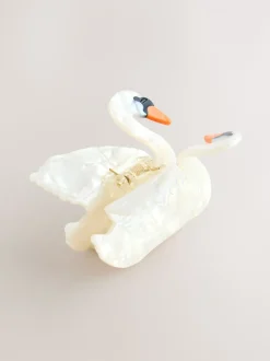 Blanc - Swan Hair Claw Clip