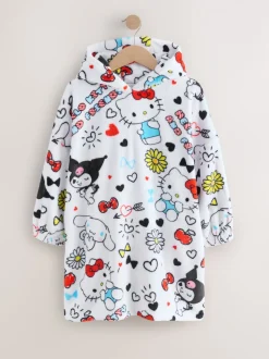 Blanc - Sweat à capuche Hello Kitty en polaire courte à capuche (3-16ans)