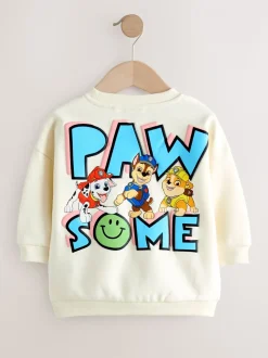 Blanc - Sweat-shirt Paw Patrol à col rond (9mois -8ans)