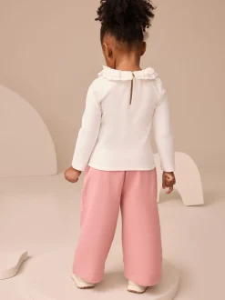 Blanc - Top à col à manches longues (3mths-7yrs)