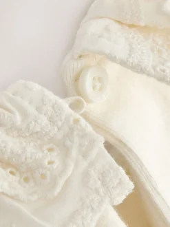 Blanc - Top à col à manches longues (3mths-7yrs)