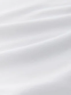 Blanc - T-shirt Blend modal TENCEL™ à Mancherons