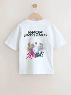 Blanc - T-shirt KPOP Demon Hunters (6-16ans)