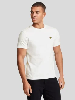 Blanc - T-shirt Lyle & Scott Col rond en coton