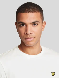 Blanc - T-shirt Lyle & Scott Col rond en coton