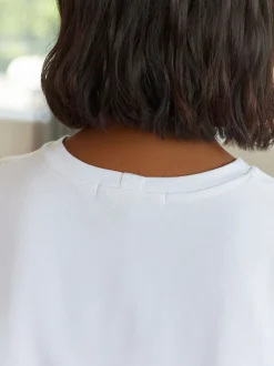 Blanc - T-shirt Manche courte Col ras du cou lourd