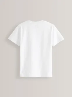 Blanc - T-shirt Manches courtes (3-16ans)