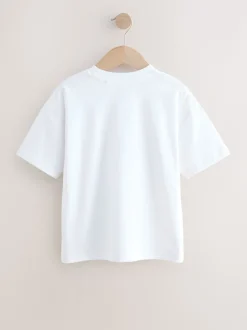 Blanc - T-shirt NASA à manches courtes (3-16ans)