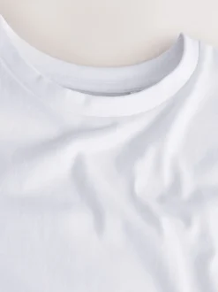 Blanc - T-shirt oversize (3-16ans)