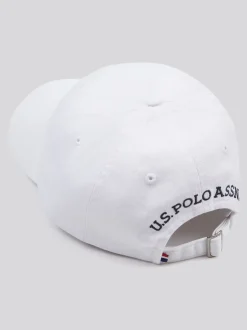 Blanc - U.S. Polo Assn. Casquette décontractée lavée 100% coton