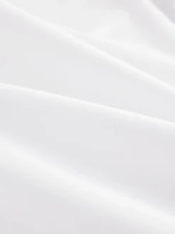 Blanc col boutonné - Slim Fit (Slim Fit) - Chemises intelligentes faciles d’entretien à poignets simples