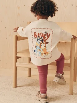 Blanc écru - Bluey ensemble haut à manches longues et legging (3mois-7ans)