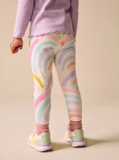 Blanc écru - Leggings côtelés (3mois-7ans)