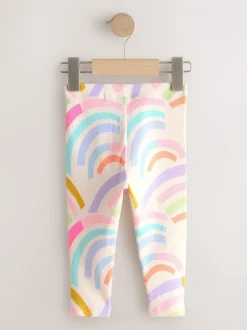 Blanc écru - Leggings côtelés (3mois-7ans)