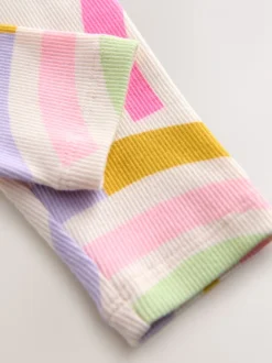 Blanc écru - Leggings côtelés (3mois-7ans)