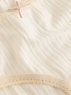 Blanc écru - Lot de 5 Caleçons texturés (1.5-16ans)