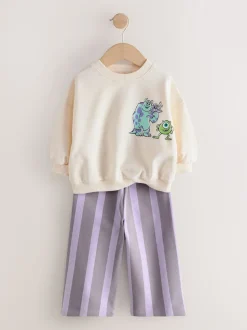 Blanc écru - Monsters, Inc Haut à Manches longues et Pantalons Coupe ballon (3mois-7ans)