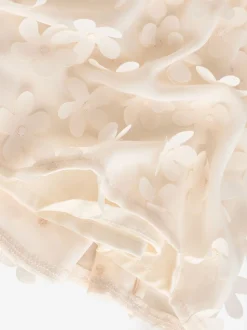 Blanc écru - Robe manches courtes  3D Flowers Robe (3mois -8ans)