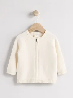 Blanc en maille - Cardigan Bébé