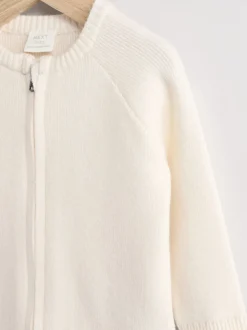 Blanc en maille - Cardigan Bébé