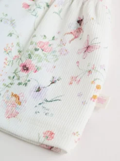 Blanc fée - Haut à manches longues à volants et leggings BÉBÉ 2 pièce Ensemble (0mois-2ans)